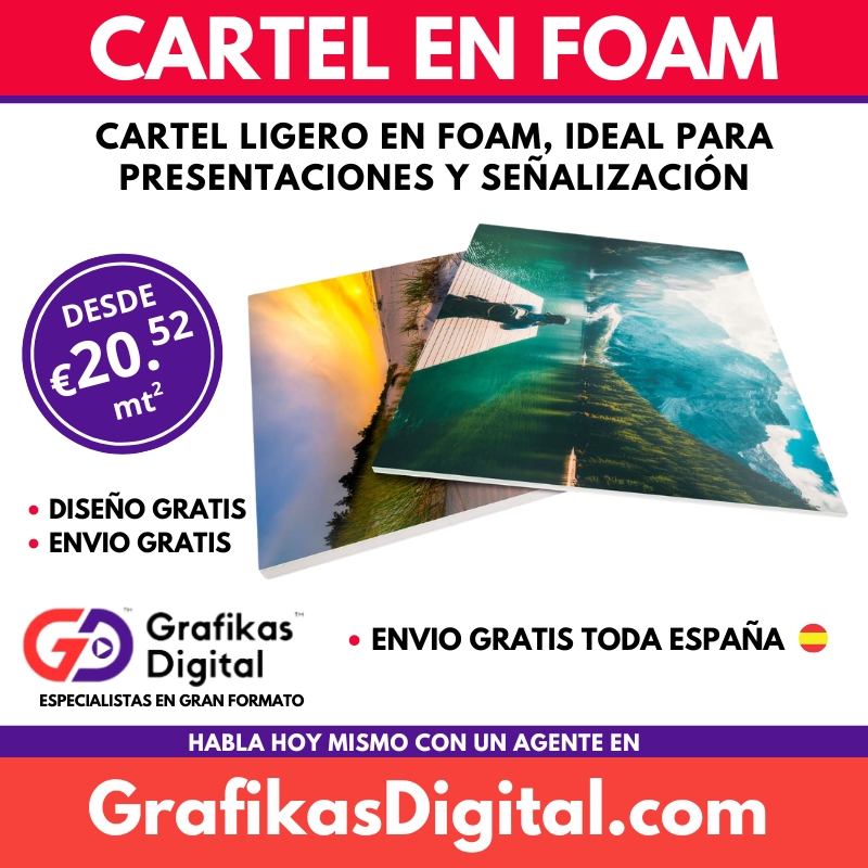 Cartel en Foam
